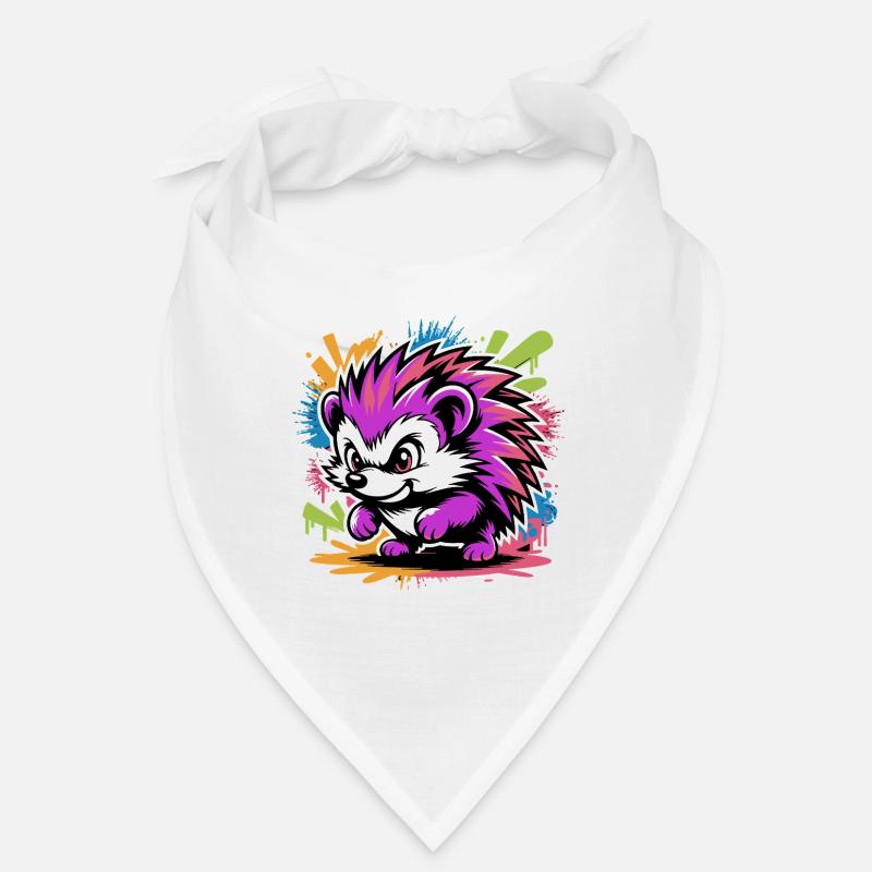 Explosion de couleurs de Hérisson Fraffiti Néon Bandana