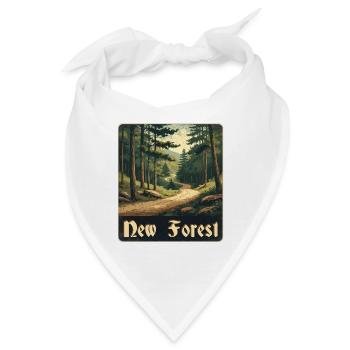 New Forest Waldweg - Bandana - Weiß - Vorne