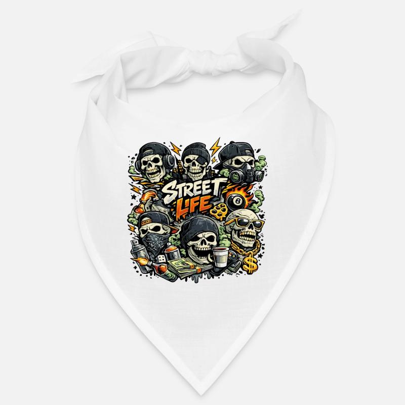 Vie de squelette de rue Bandana