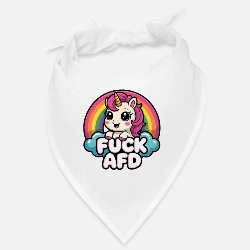 Fuck AFD - Antifa Einhorn Tee Bandana