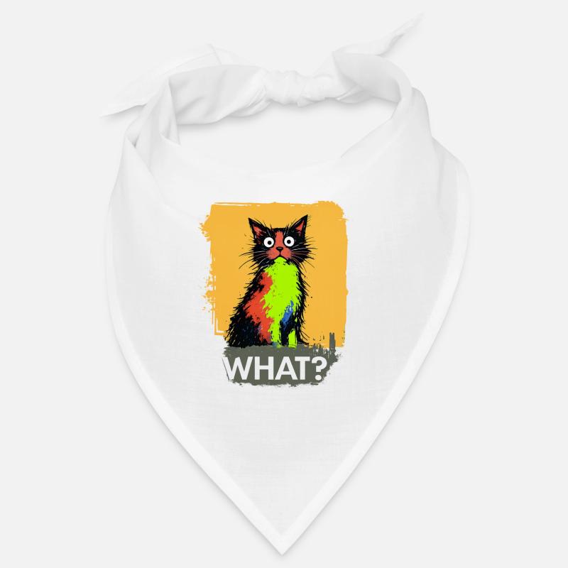Quelle explosion de couleur de chat Bandana