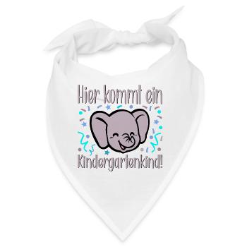 Kleinkinder Kindergartenkind - Bandana - Weiß - Vorne