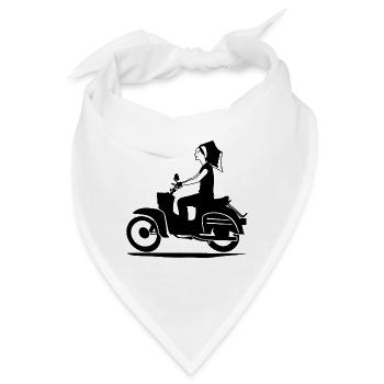 DELNJOSERBOWKA - MOPED - Bandana - Weiß - Vorne
