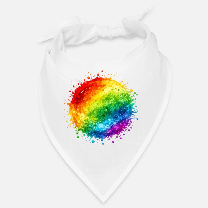 Rainbow Color Splash Explosion Bandana