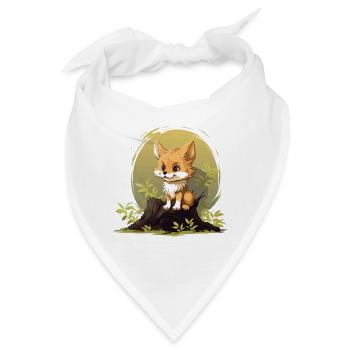 Waldfuchs im Sonnenwald - Bandana - Weiß - Vorne