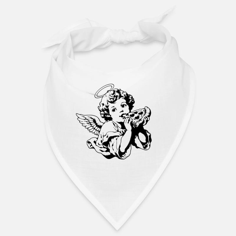 Pizza Angel – Chérubin avec une part de pizza Bandana