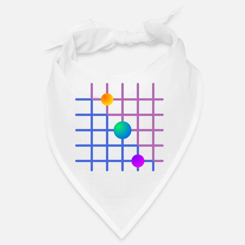 Gradientgitter mit Farbkugeln Bandana