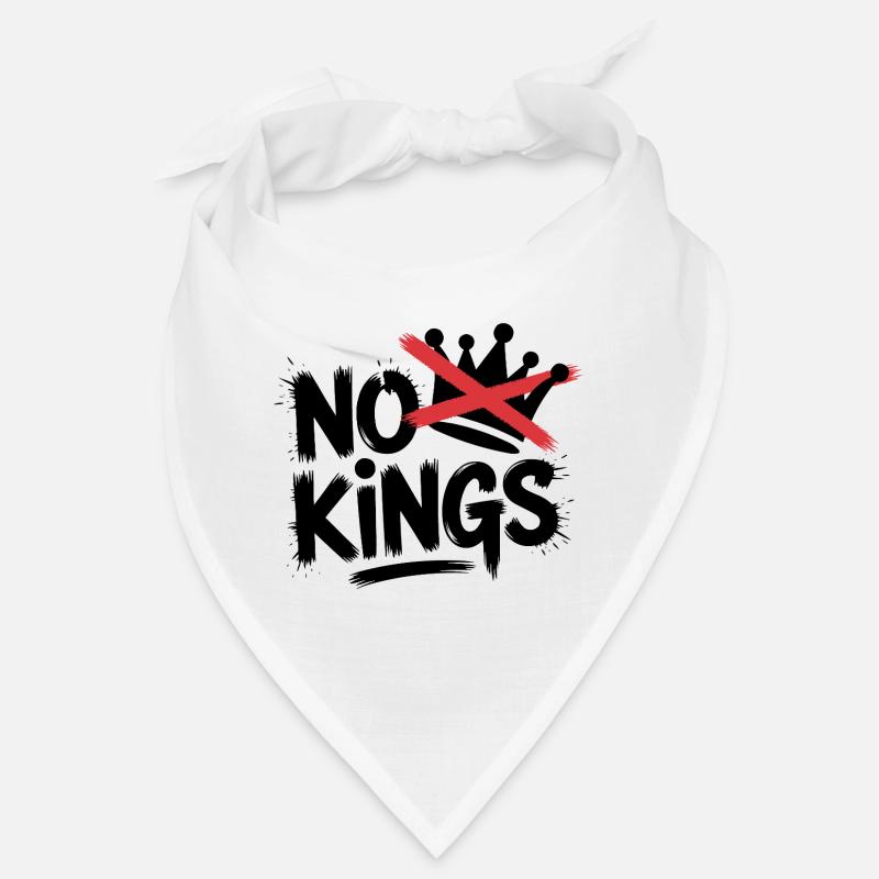 No Kings Statement Design - Bandana - Weiß