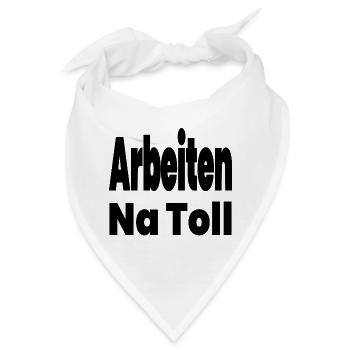Arbeiten - Bandana - Weiß - Vorne