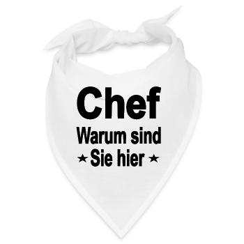 Chef - Bandana - Weiß - Vorne