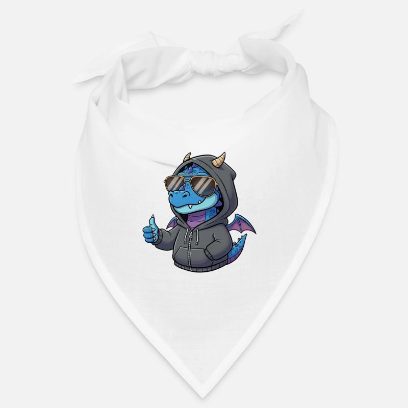 Kapuzenpulli Feuersprüher mit Sonnenbrille Bandana