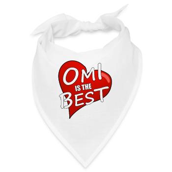 OMI IS THE BEST - Bandana - Weiß - Vorne