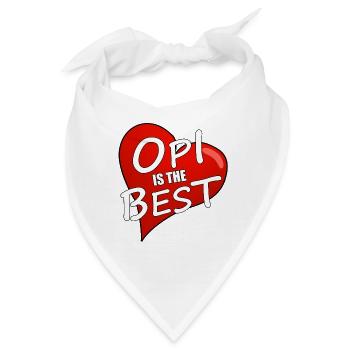 OPI IS THE BEST - Bandana - Weiß - Vorne