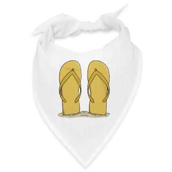 Sunny Beach Flip-Flops - Bandana - Weiß - Vorne