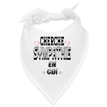 Ich suche Mitgefühl für einen unbefristeten Vertrag - Bandana - Weiß - Vorne