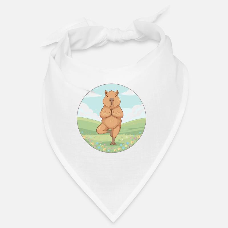 Yoga Capybara Rodent Doing Tree Pose Bandana