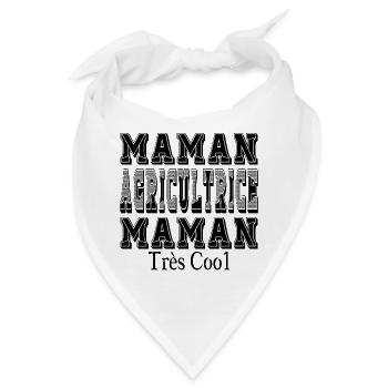 Mama Bauerin Sehr coole Mama - Bandana - Weiß - Vorne