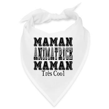 Mama Animatorin Mama Sehr cool - Bandana - Weiß - Vorne