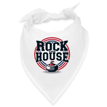 Curling Rock the House Eissport Team Spirit - Bandana - Weiß - Vorne