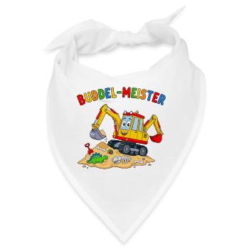 Buddel-Meister Dino-Abenteuer - Bandana - Weiß - Vorne
