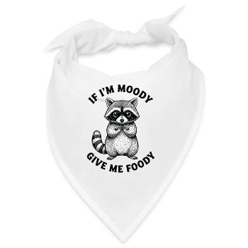 Launischer Waschbär-Foodie-Tee - Bandana - Weiß - Vorne
