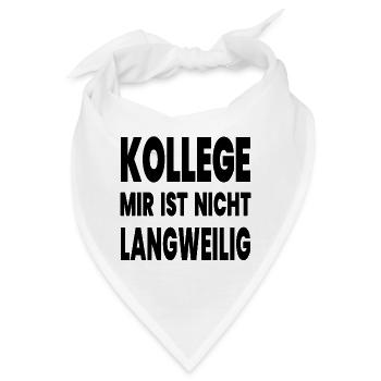 Kollege - Bandana - Weiß - Vorne