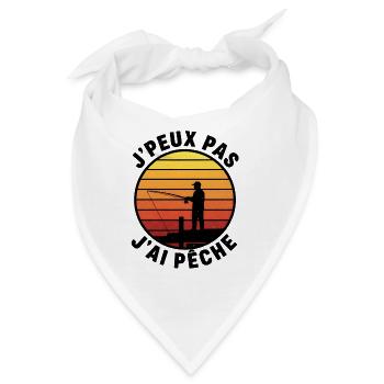Ich kann nicht, Pfirsich – Sonnenuntergang - Bandana - Weiß - Vorne