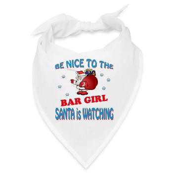 SANTA BAR GIRL - Bandana - Weiß - Vorne
