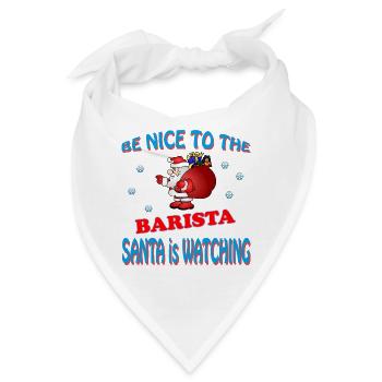 SANTA BARISTA - Bandana - Weiß - Vorne