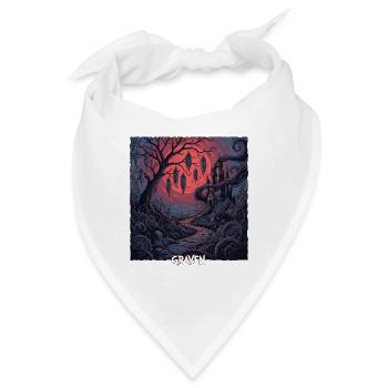  Graven Mondnacht im Gräberwald - Bandana - Weiß - Vorne