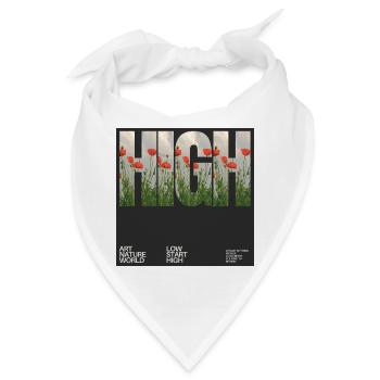 Album Cover Design auf Textilien. - Bandana - Weiß - Vorne