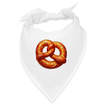 Brezel - Bandana - Weiß - Vorne