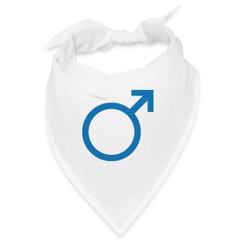 Männliches Geschlecht - Bandana - Weiß - Vorne