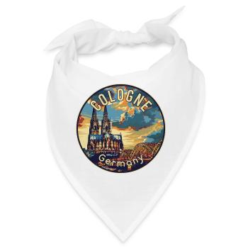 Entdecken Sie die kulturellen Reize von Köln in Deutschland - Bandana - Weiß - Vorne