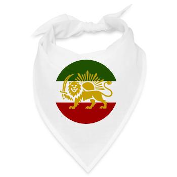 Freies Iran - Bandana - Weiß - Vorne