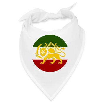 Freies Iran - Bandana - Weiß - Vorne