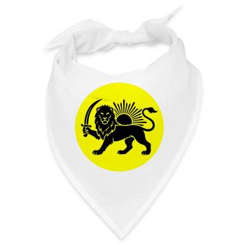 Löwe Persien Iran Symbol - Bandana - Weiß - Vorne