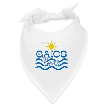 Gaios Paxos Sonne und Wellen - Bandana - Weiß - Vorne