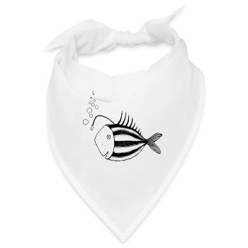 Fisch Lampe - Bandana - Weiß - Vorne