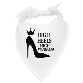 High Heels High Standards: Power-Statement Queen - Bandana - Weiß - Vorne