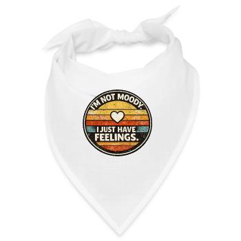 Nicht Launisch Gefühle Retro - Bandana - Weiß - Vorne