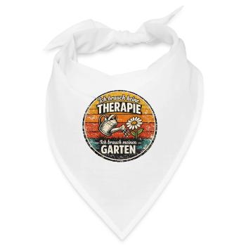 Gartenliebe statt Therapie - Bandana - Weiß - Vorne