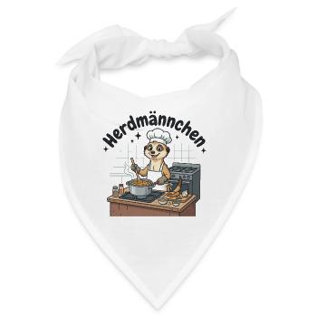 Herdmännchen Koch Erdmännchen am Herd  - Bandana - Weiß - Vorne