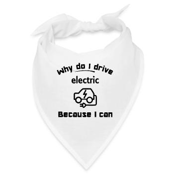 Elektroautos und mobile Zukunft - Bandana - Weiß - Vorne