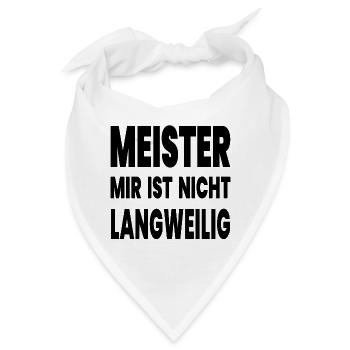 Meister - Bandana - Weiß - Vorne