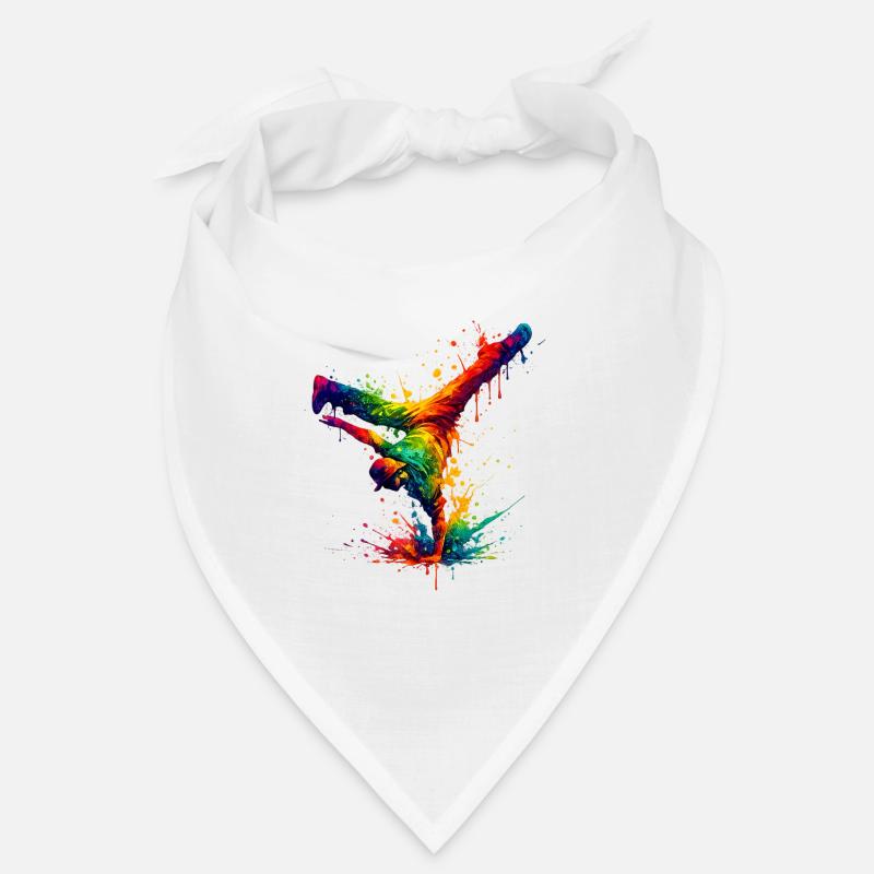 Main Danse Arc-en-Ciel Éclaboussée Bandana