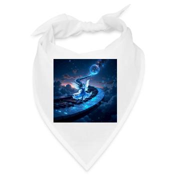 Keys: Pfad zum Mond - Bandana - Weiß - Vorne