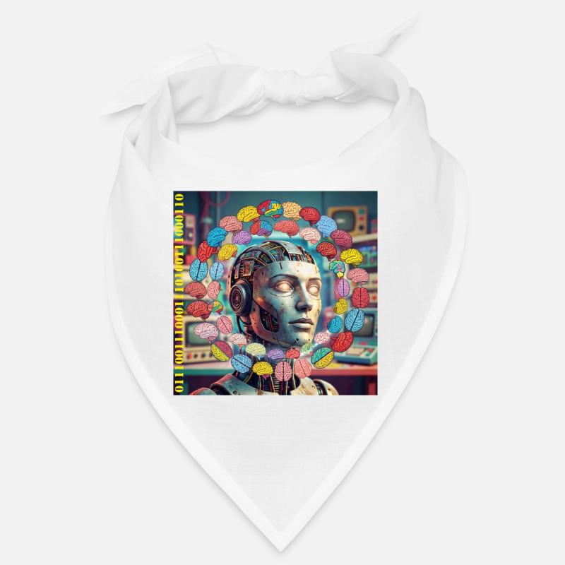 Android mit Gehirnsatelliten Bandana