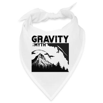 Gravity is a myth - Bandana - Weiß - Vorne