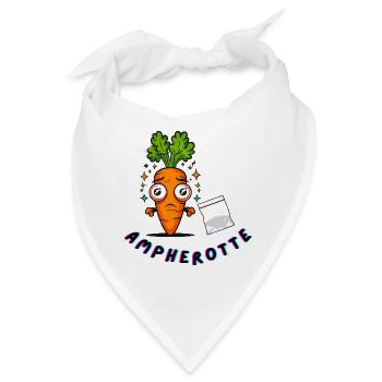 AMPHEROTTE – Karotte mit Speed - Bandana - Weiß - Vorne